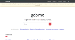 Desktop Screenshot of gob.mx