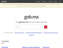 Tablet Screenshot of gob.mx